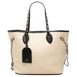 Louis Vuitton Neverfull MM White Monogram Empreinte Wild At Heart