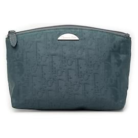 Pochette Dior Blue Diorissimo Trotter in tela