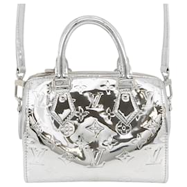 Louis Vuitton Silver Monogram Miroir Speedy Bandouliere 20