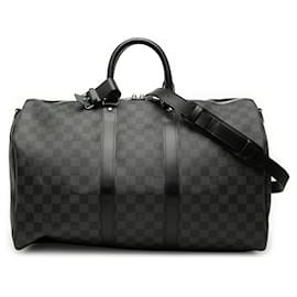 Louis Vuitton Keepall Bandouliere 45 in Damier Graphite nero