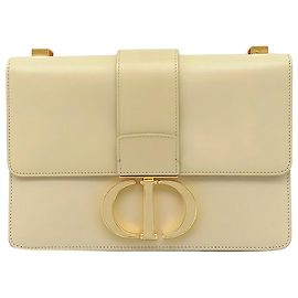 Borsa 30 Montaigne in pelle bianca Dior