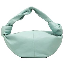 Borsa Bottega Veneta in pelle di vitello blu Double Knot