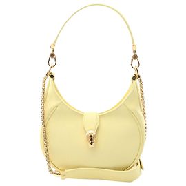 Bulgari Borsa Serpenti Ellipse in pelle nera piccola Bvlgari