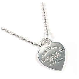 Tiffany & Co Collana Tiffany Heart Tag Return in argento