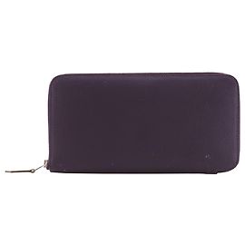 Monedero de cuero Epsom morado Hermès