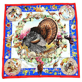 Carré Hermès Faune et Flore du Texas Wildlife 90 cm di Kermit Oliver