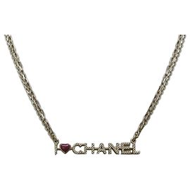 Chanel I LOVE CHANEL Collana a doppia catena A17P