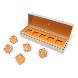 Bulgari NUOVO SET DI 5 BVLGARI BVLGARI WATCHES & WONDERS 2026 GIOCO DI DADI IN RESINA ARANCIONE