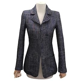 NEUE CHANEL TAILLED LUREX JACKE P53810V40315 S 36 TWEED MULTIFARBEN