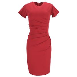 Vestido drapeado Gucci en viscosa roja
