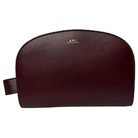 Borsa a mezzaluna A.P.C. in pelle rossa - Apc
