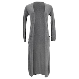 Theory Cardigan mit offenem Front in Grau aus Kaschmir