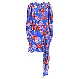 Magda Butrym Lagos Mini-Kleid mit Blumenprint aus mehrfarbiger Seide
