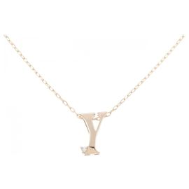 Autre Marque Collana con Iniziale Y in Diamante Au750
