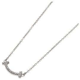 Tiffany & Co. T Smile Mini Diamant-Halskette