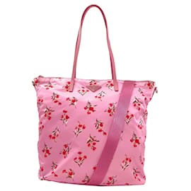 Borsa a 2 vie con motivo floreale Prada