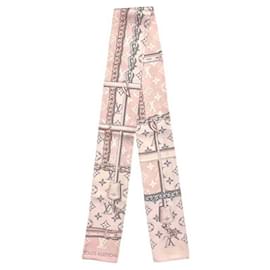 Sciarpa in seta rosa chiaro Louis Vuitton