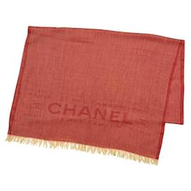 Chanel Red Cashmere Stole