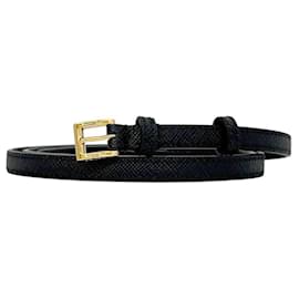 Prada Gürtel aus schwarzem Saffiano-Leder