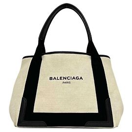 Borsa tote Balenciaga nera e bianca