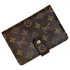 Cartera de doble pliegue Louis Vuitton Monogram marrón