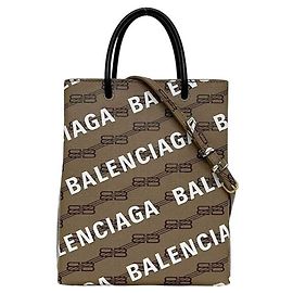 Borsa a tracolla in pelle beige Balenciaga