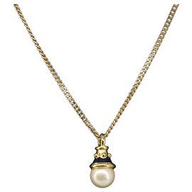 Collana BURBERRY metallo Gold Auth SW2375