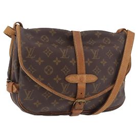 LOUIS VUITTON Borsa a Spalla Monogram Saumur 30 M42256 LV Auth hk3872