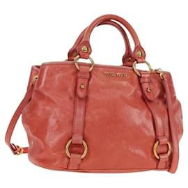 Borsa Miu Miu in pelle 2way Rosa Oro Auth am11877SAV