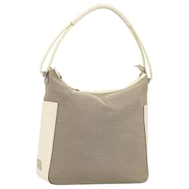 Borsa GUCCI Tela Avorio Argento 001 3766 Auth 186840