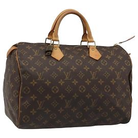LOUIS VUITTON Bolso Monogram Speedy 35 M41524 LV Auth 187106SAV