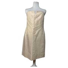Céline Vintage Celine Viscose Silk Dress Cream L