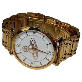 Reloj de Pulsera Vintage Vivienne Westwood Oro Esfera Blanca