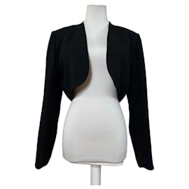 Chaqueta corta de mezcla de lana vintage Givenchy negra XL