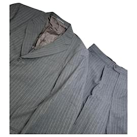 Completo in lana gessato Vintage da uomo Givenchy Grigio M