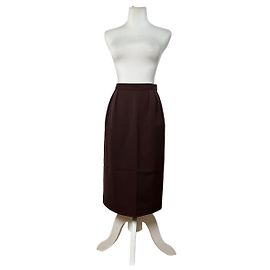 Gonna in lana vintage Dior Marrone scuro S