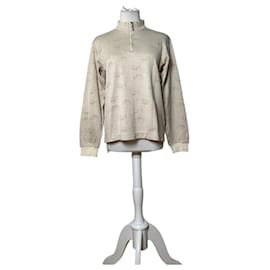 Sudadera Vintage Chloé Logo Print Cream M