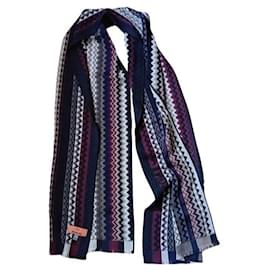 Missoni Écharpe en laine vierge motif Zig Zag