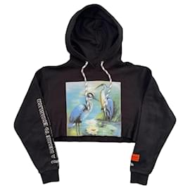 Heron Preston Cropped Hoodie mit Grafik
