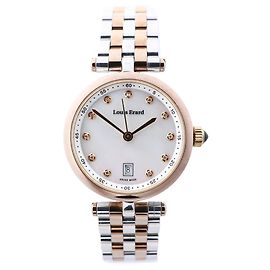 Autre Marque Louis Erard Romance 10800AB24.BMA26 Quarz-Uhr mit weißem Zifferblatt