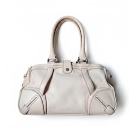 Céline Celine Luggage Borsa a mano in pelle crema