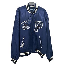 Polo Ralph Lauren Blue Cotton Satin Jacket L