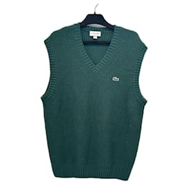 Maglione senza maniche verde abete - Lacoste