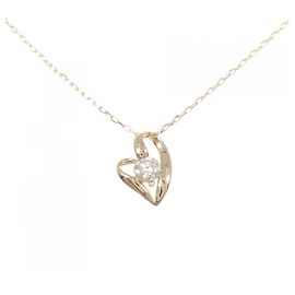Autre Marque Collana con pendente Cuore di Diamanti Au750