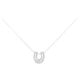 Autre Marque Collana Horseshoe in Diamanti Au750