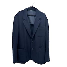 Lacoste Jacke Marineblau aus Baumwolle Größe 54