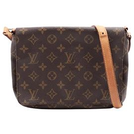 Louis Vuitton Borsa a tracolla Monogram Musette Tango vintage 2001 marrone