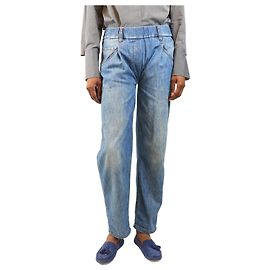 Brunello Cucinelli Vaqueros azules elásticos - talla UK 8