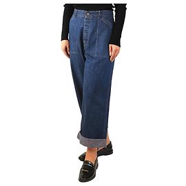 Autre Marque Blaue Jeans mit weitem Bein - Größe UK 14