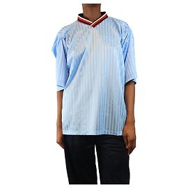 Autre Marque Camiseta de fútbol a rayas azul claro - talla XS